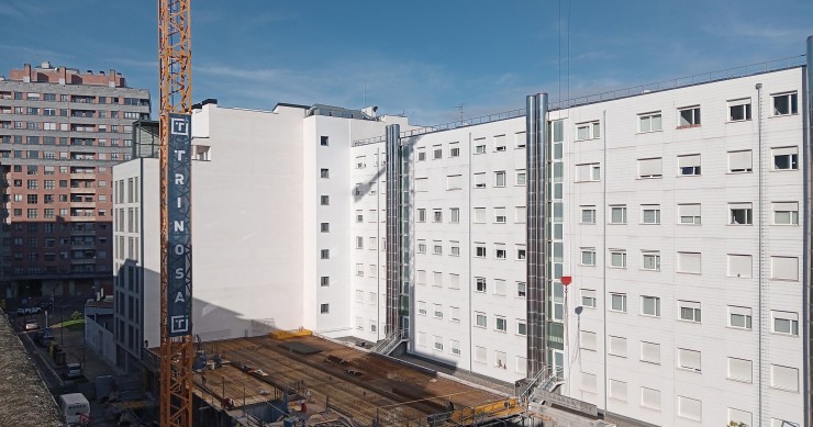 Recurso de la gestora GRC IM. Obra residencial realizada de la mano de la promotora Trinosa.