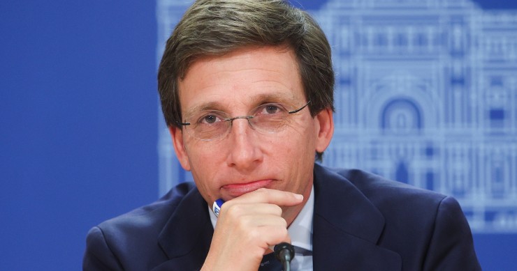 El alcalde de Madrid, José Luis Martínez-Almeida, durante una rueda de prensa posterior a la Junta de Gobierno