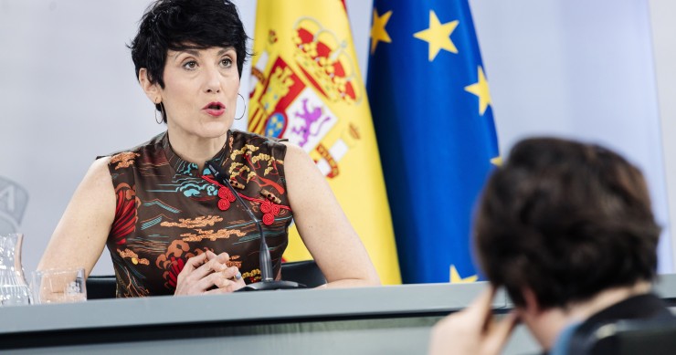 La ministra de Inclusión, Seguridad Social y Migraciones, Elma Saiz. 