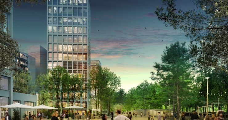 Archivo - Recreación del bulevar en el parque central de Madrid Nuevo Norte