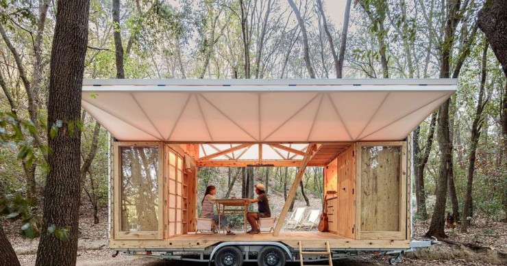 Esta es la vivienda móvil con madera de kilómetro cero diseñada por estudiantes catalanes