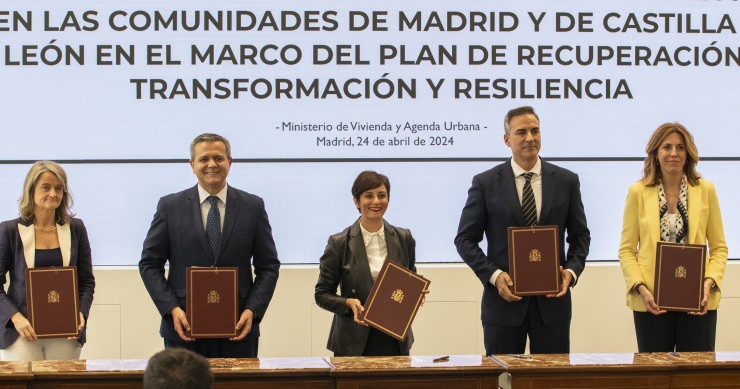El Misterio de Vivienda firma acuerdos para rehabilitar más de 1.000 viviendas en Madrid y Castilla y León