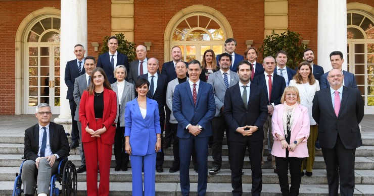 Reunión del sector inmobiliario y de la construcción con el presidente en Moncloa el 11 de abril de 2024