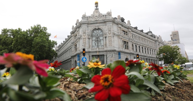 Archivo - Sede del Banco de España el día que ha publicado su informe anual, a 13 de mayo de 2021, en Madrid (España).