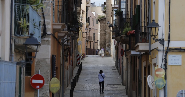 Calle de la Puerta del Mar en Palma, Islas Baleares