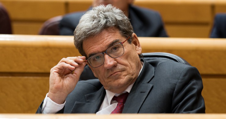 El ministro para la Transformación Digital y de la Función Pública, José Luis Escrivá, en el Senado
