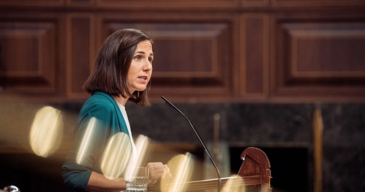 La secretaria general de Podemos, Ione Belarra.