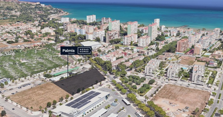 Localización del suelo sobre el que Aedas Homes impulsa la promoción Palmia en Benicasim
