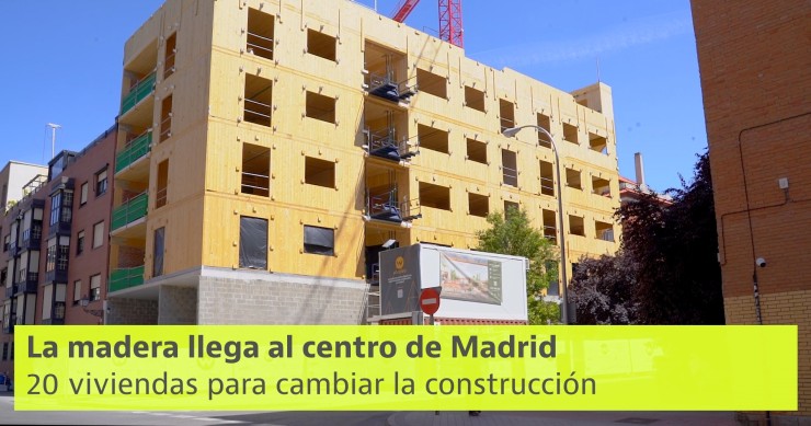 La madera llega a las viviendas del centro de Madrid