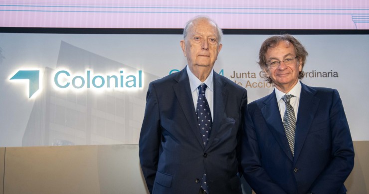 El presidente de Colonial, Juan José Bruguera, y el consejero delegado, Pere Viñolas.