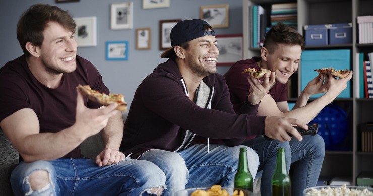 Cena partido fútbol