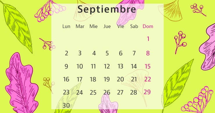 Calendario septiembre 2024
