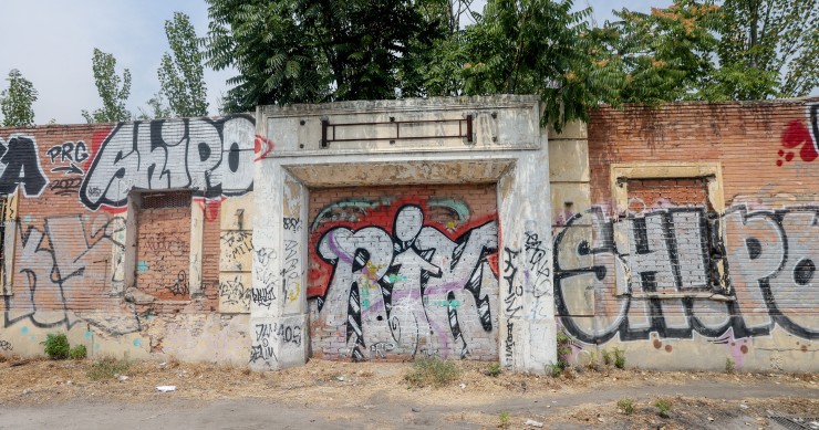 Muro perteneciente a la zona de la ‘Operación Campamento’, zona de la A-5