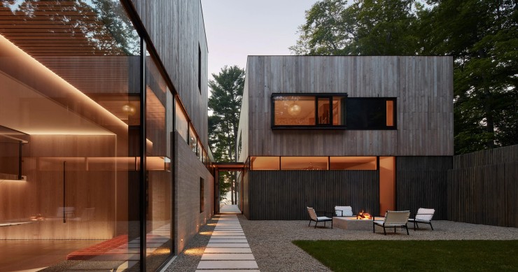El estudio de arquitectura Wheeler Kearns, con sede en Chicago, ha diseñado Meadow Lane Retreat, una casa ubicada a orillas del lago Michigan.