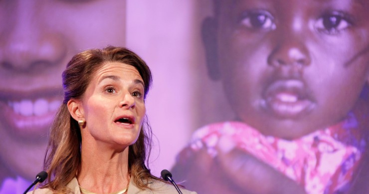 Melinda Gates, hablando en la Cumbre de Londres sobre Planificación Familiar 