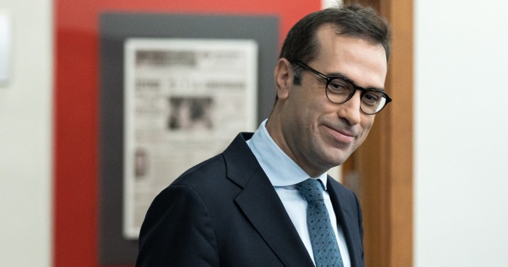 El ministre d'Economia, Carlos Cuerpo, durant una roda de premsa posterior al Consell de Ministres, al Palau de la Moncloa