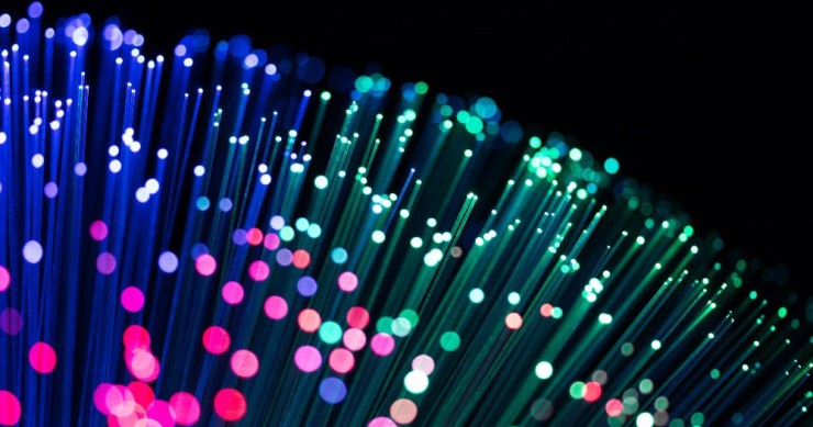 Archivo - Imagen en detalle de un cable de fibra óptica