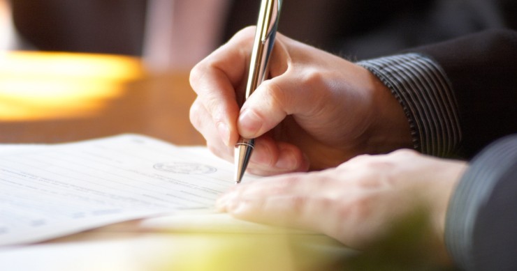 Firma de documento