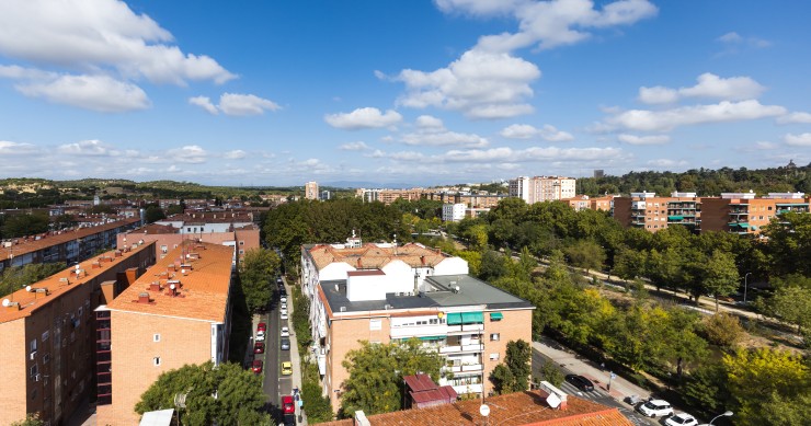 Vistas de las afueras de Madrid capital