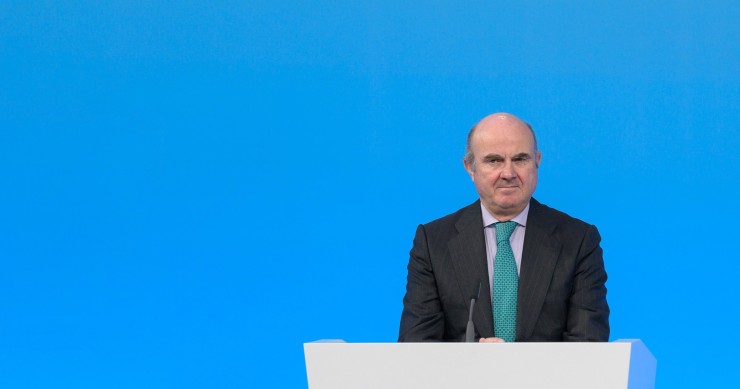Archivo - El vicepresidente del BCE, Luis de Guindos