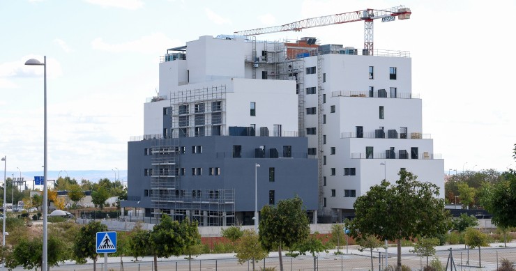 Edificios en el barrio de Valdebebas, a 10 de octubre de 2024, en Madrid (España). 