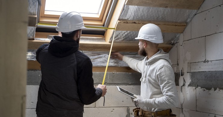 Obras en un edificio