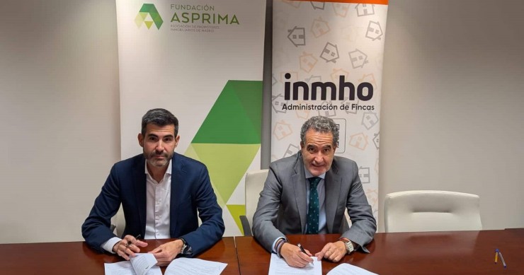 Antonio Baldellou, CEO de inmho, y Jorge Ginés, director general de ASPRIMA.