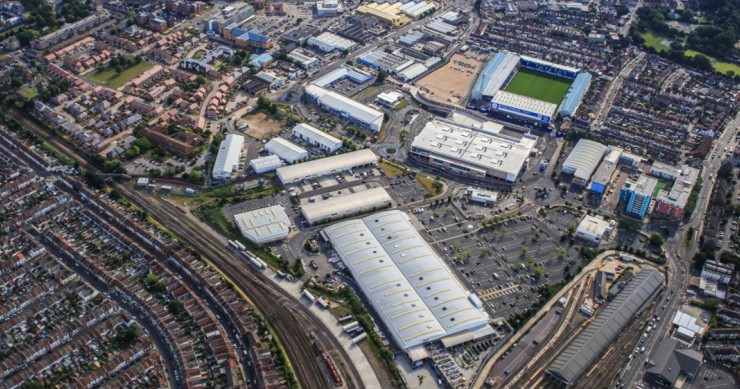 Parque comercial The Pompey Centre en Portsmouth.