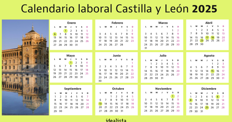  Calendario laboral Castilla y León 2025