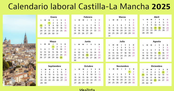  Calendario laboral Castilla-La Mancha 2025