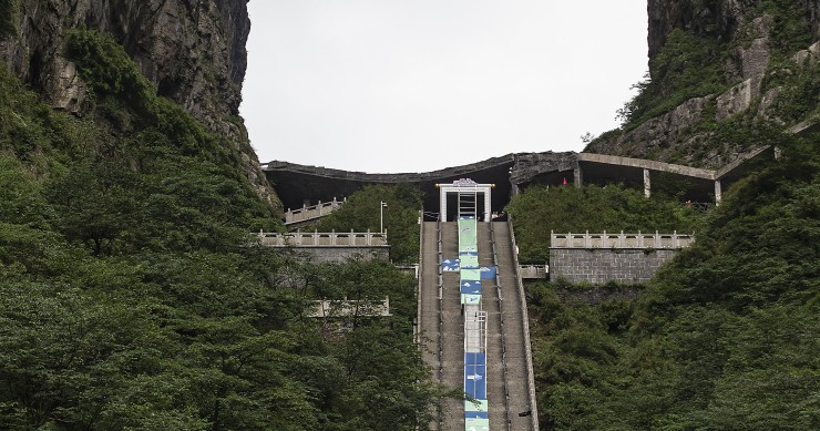 Escalera al cielo en Tianmen
