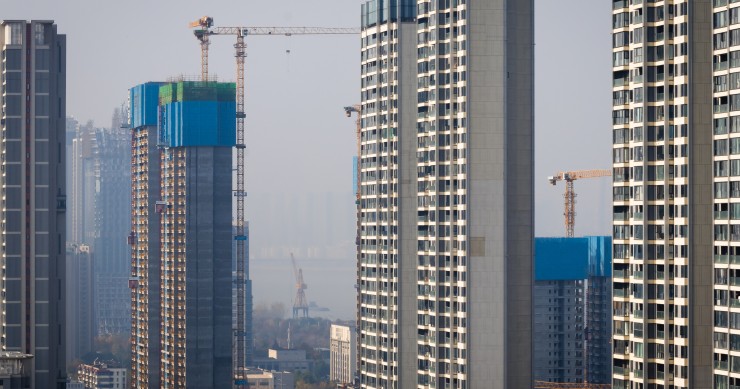 Edificios de viviendas en Wuhan, China