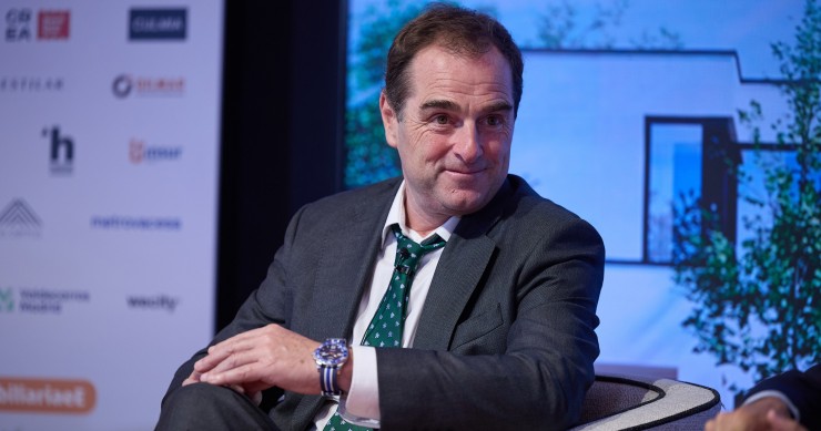 Neinor y Ameris se alían para construir viviendas en España, con una inversión en suelo de hasta 50 millones Archivo - El consejero delegado de Neinor Homes, Borja García-Egotxeaga, durante la IV Gran Jornada Inmobiliaria, en el hotel Rosewood Villa Magna, en Madrid (España)
