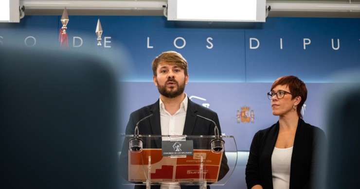 Arxiu - La portaveu de Compromís al Congrés, Àgueda Micó i el diputat de Compromís-Sumar al Congrés, Alberto Ibáñez
