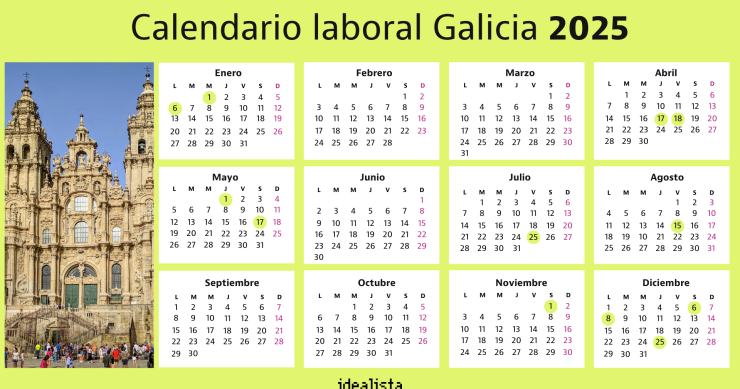 Calendario laboral 2025 Galicia