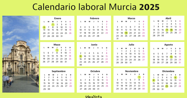 Calendario laboral Murcia 2025