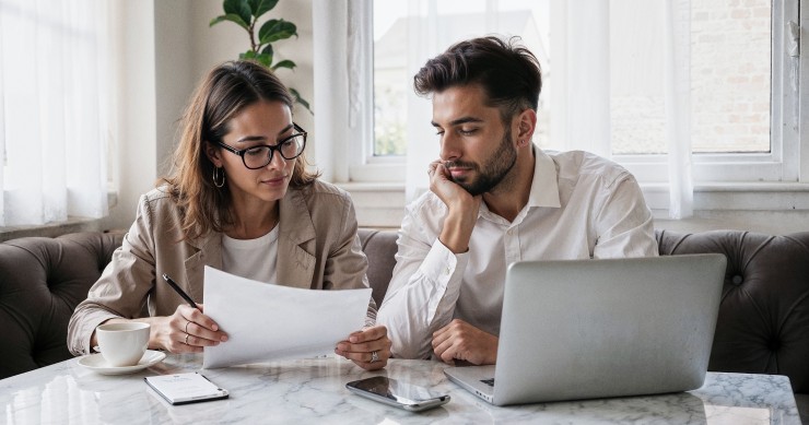 Dividir los gastos proporcionalmente en pareja
