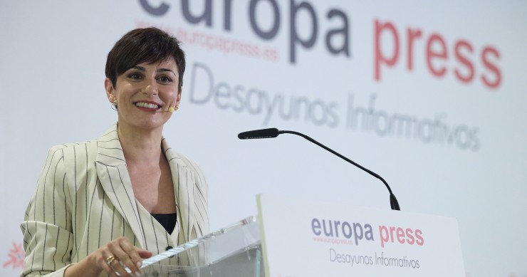 La ministra de Vivienda, Isabel Rodríguez, durante un desayuno informativo de Europa Press, en el Hotel Hyatt Regency Hesperia, a 20 de febrero de 2025, en Madrid (España).