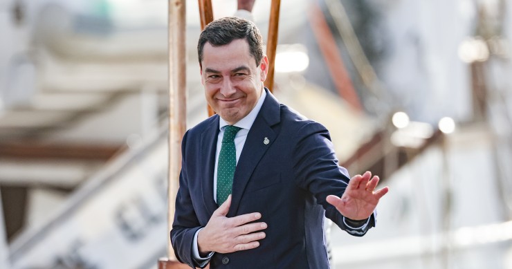 El presidente de la Junta de Andalucía, Juanma Moreno