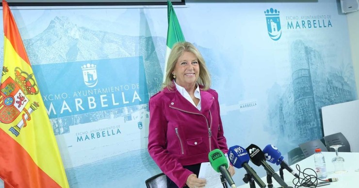 La alcaldesa de Marbella, Ángeles Muñoz