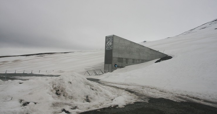 La Bóveda Global de Semillas de Svalbard, en Noruega, se encuentra en el archipiélago homónimo, a unos 1.300 kilómetros del Polo Norte.