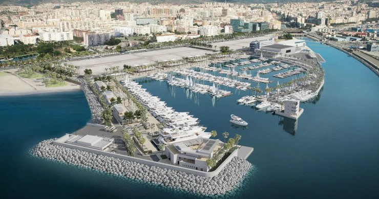 Futuro puerto deportivo en Málaga