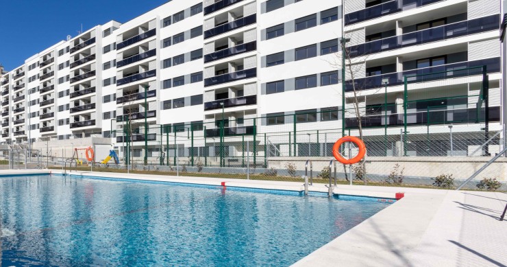 Promoción de viviendas del Plan Vive en Valdebebas, en Madrid