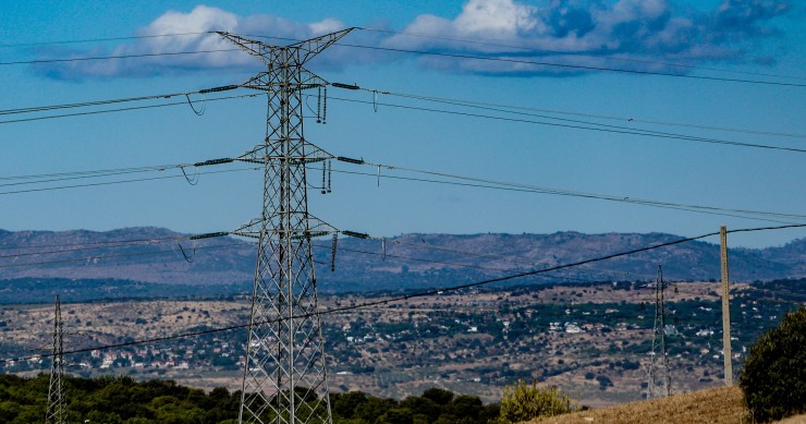 Torre de alta tensión.
