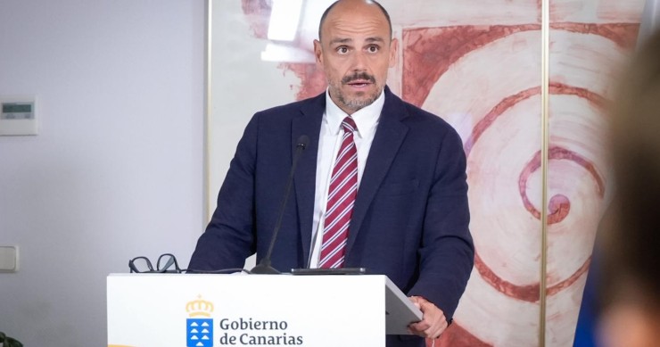 El portavoz del Gobierno de Canarias, Alfonso Cabello