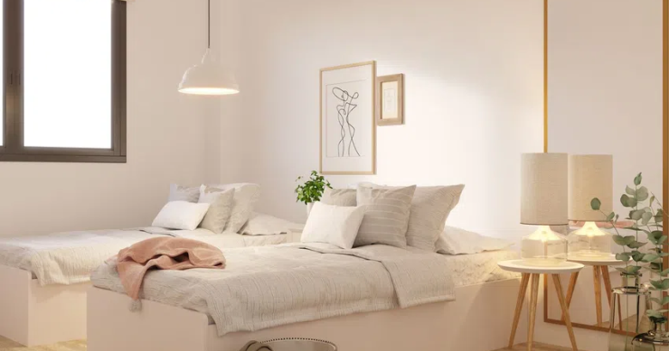 Piso en venta con tres habitaciones