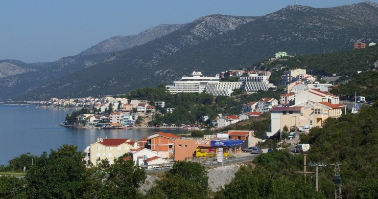Vista de la ciudad de Neum, en Bosnia y Herzegovina.