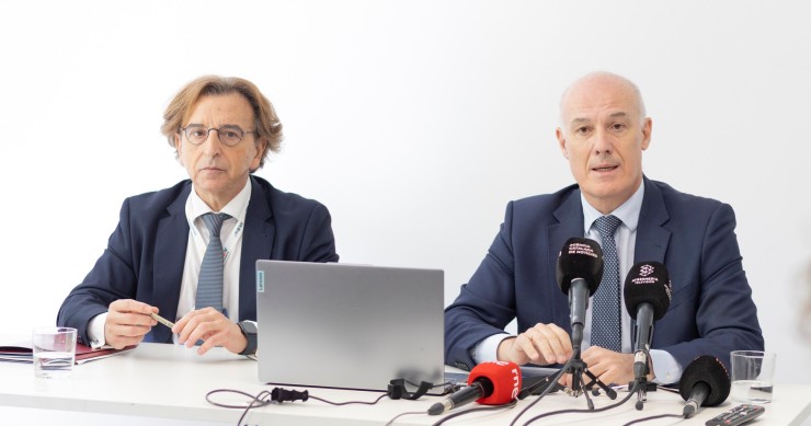 Alfredo Sanz, presidente del CGATE, y Narciso Michavila, presidente de GAD3