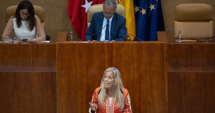 Madrid aprueba la ampliación al 50% de la bonificación de Sucesiones y Donaciones a hermanos, tíos y sobrinos La consejera de Economía, Hacienda y Empleo de la Comunidad de Madrid, Rocío Albert, interviene durante una sesión plenaria en la Asamblea de Madrid, a 12 de junio de 2025, en Madrid (España). La Asamblea de Madrid aprueba por lectura única y a través de