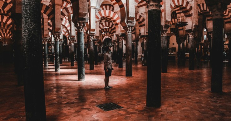Inside the Cordoba Mosque-Cathedral before the fire